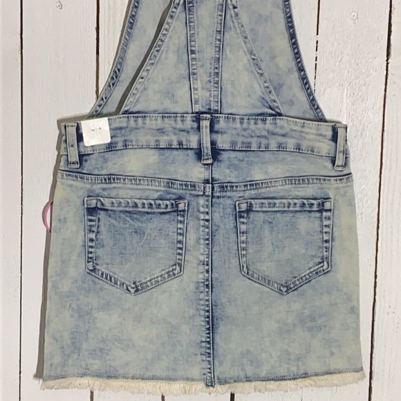 Acid Wash Button Up Skirtall - Picture 12 of 15